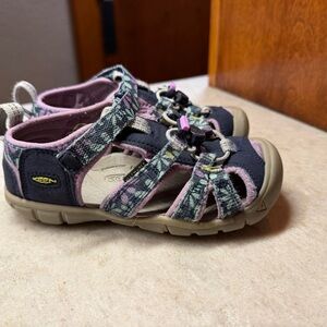 Keen Kids' Navy and Pink Sandals. Size 11